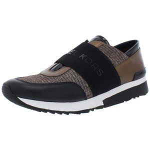 Michael Kors Women's Chain Mesh Trainers - Black/Bronze/Silver - Size 8.5